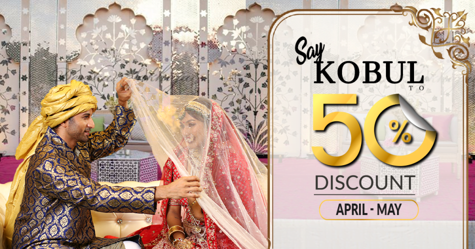 Say KOBUL to 50% off on booking your wedding at Fortune Square Convention.